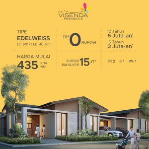 tipe edelweiss rumah murah serang visenda residence