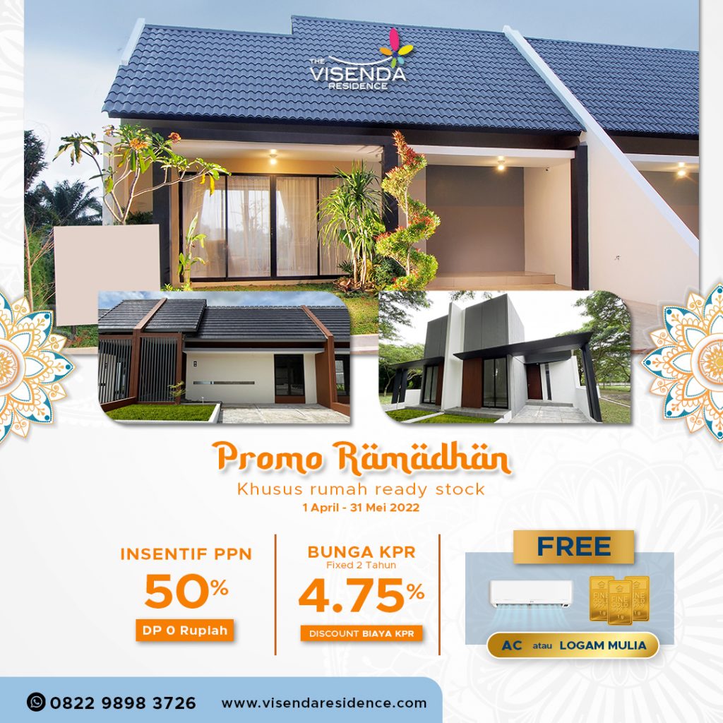 promo ramadhan untuk rumah ready stok, diskon besar-besaran dari the visenda residence serang